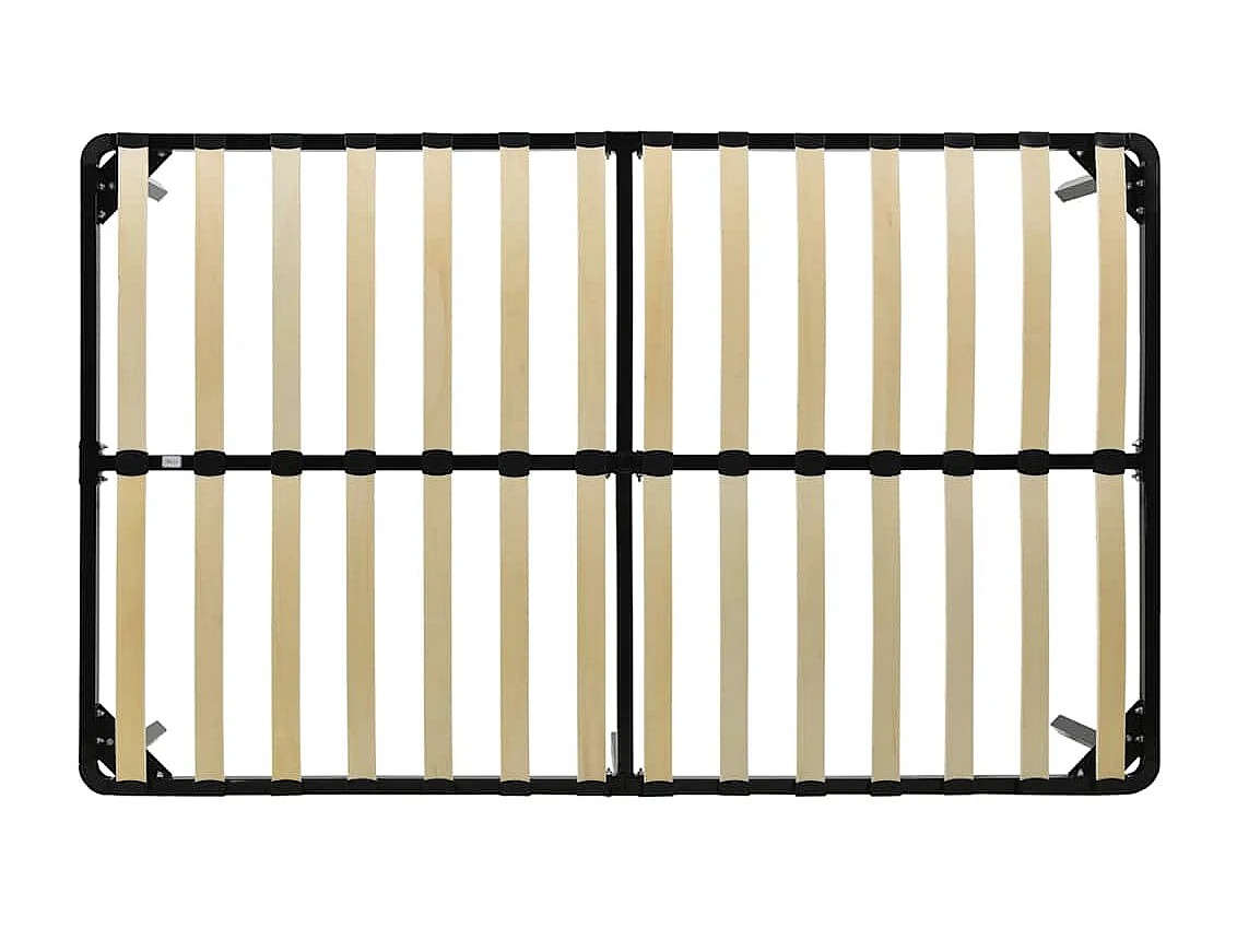 Lit double | Lit adulte | Cadre de lit noir métal 160x200 cm