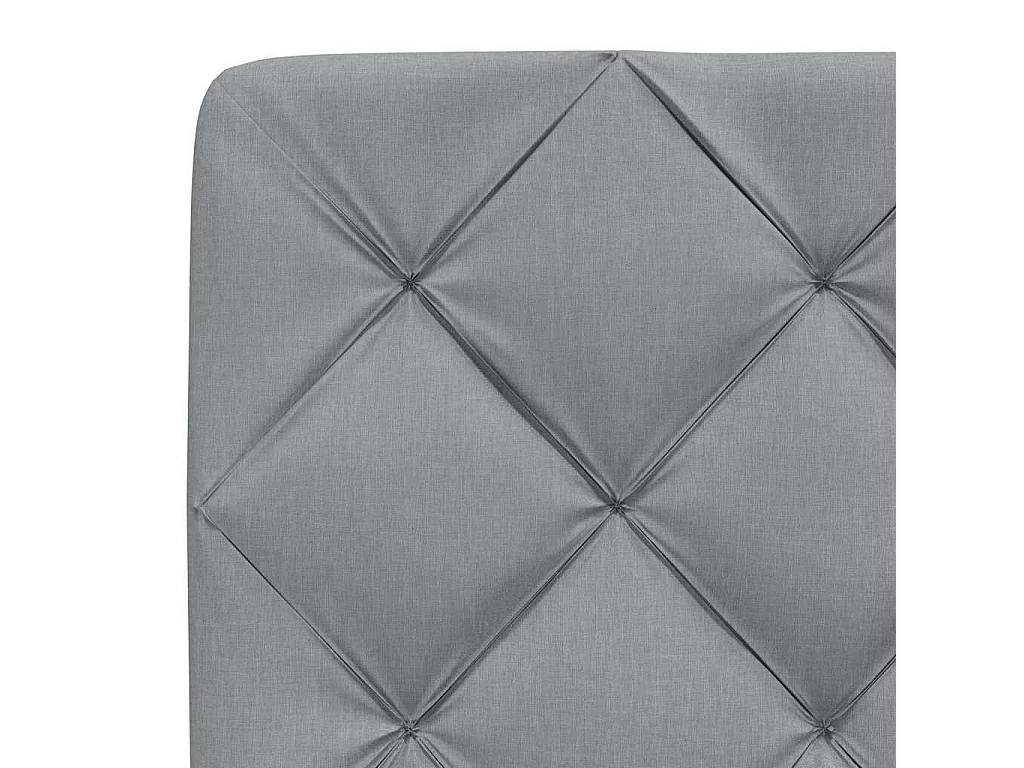 Lit simple | Lit adulte, enfant | Cadre de lit gris clair 90x190 cm tissu