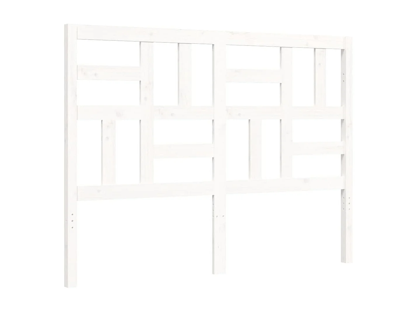 Lit simple | Lit adulte, enfant | Cadre de lit blanc 120x200 cm bois massif