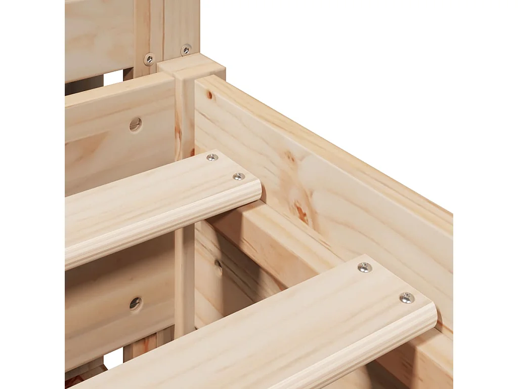 Lit simple | Lit adulte, enfant | Cadre de lit 120x190 cm bois de pin massif