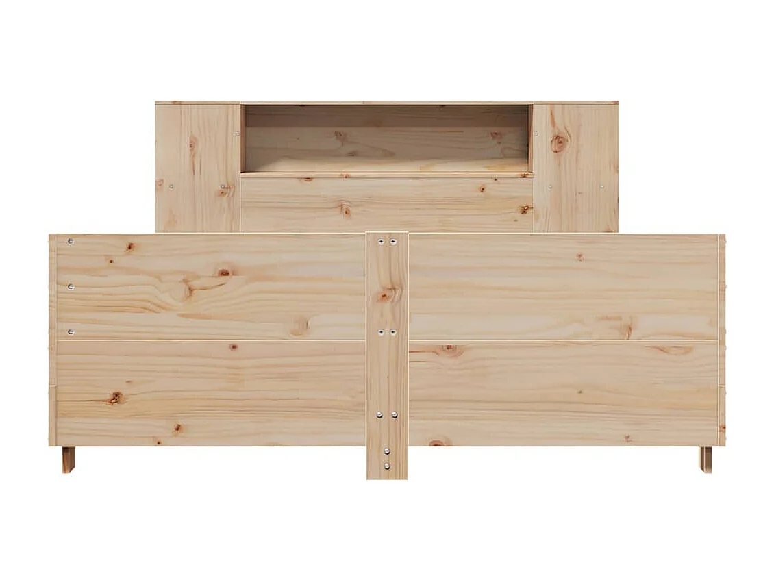 Lit double | Lit adulte | Cadre de lit 140x190 cm bois de pin massif