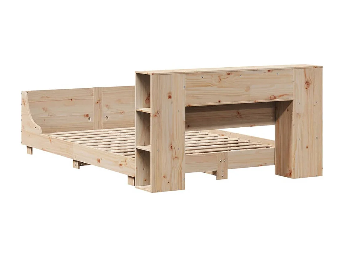 Lit double | Lit adulte | Cadre de lit 140x190 cm bois de pin massif