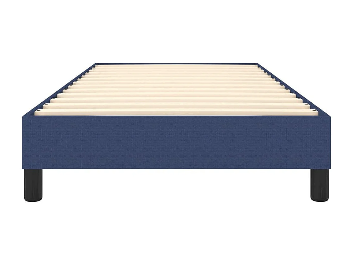 Lit simple | Lit adulte, enfant | Cadre de lit bleu 90x200 cm tissu