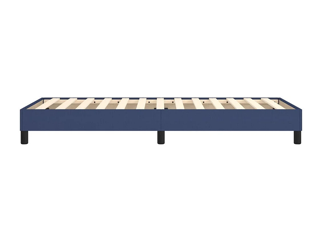 Lit simple | Lit adulte, enfant | Cadre de lit bleu 90x200 cm tissu