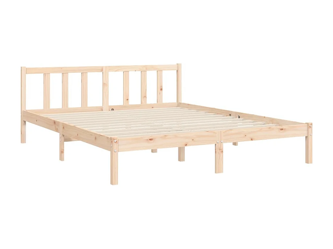 Lit double | Lit adulte | Cadre de lit 160x200 cm bois massif de pin