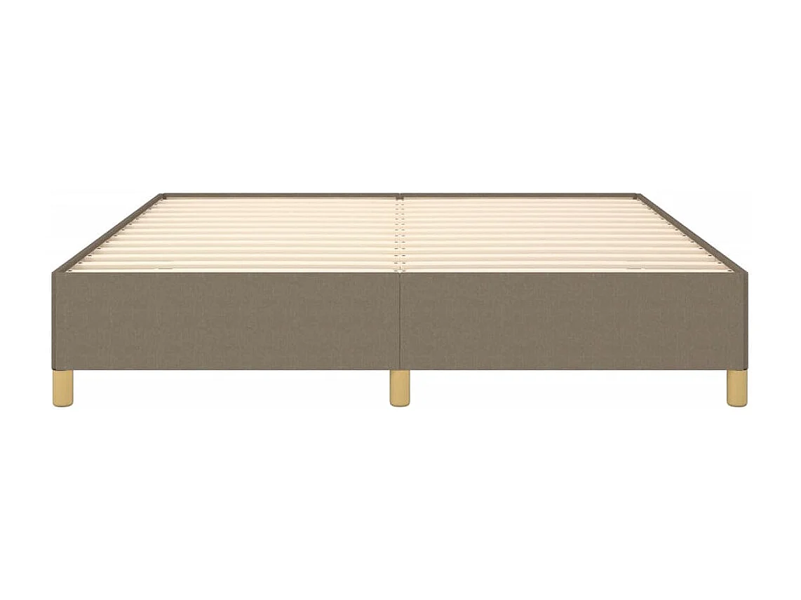 Lit double | Lit adulte | Cadre de lit taupe 160x200 cm tissu