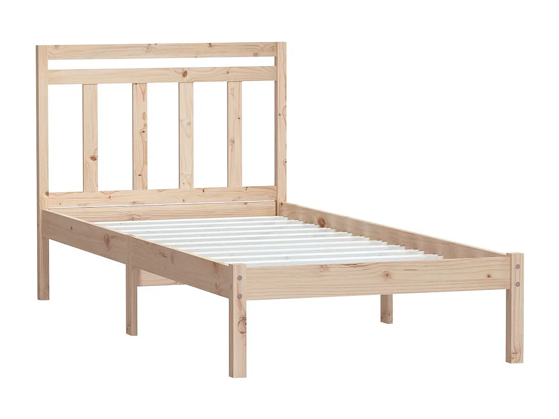 Lit simple | Lit adulte, enfant | Cadre de lit bois massif 100x200 cm