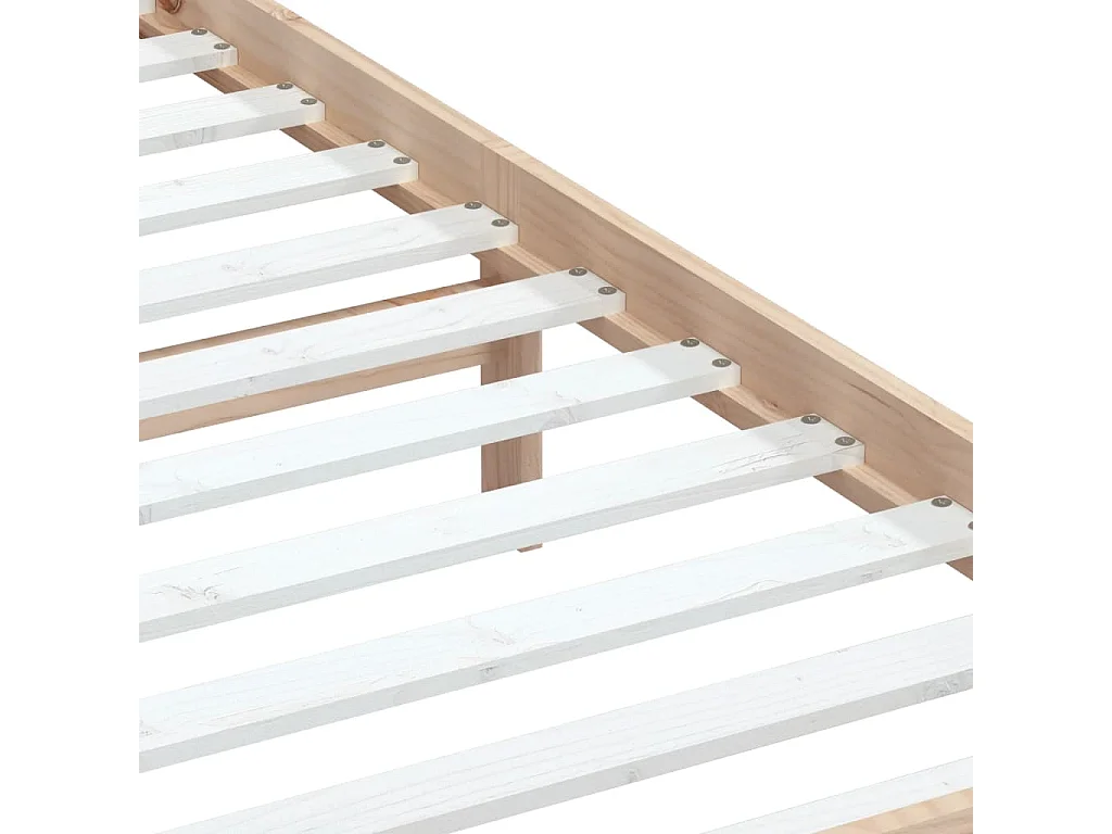 Lit simple | Lit adulte, enfant | Cadre de lit bois massif 100x200 cm