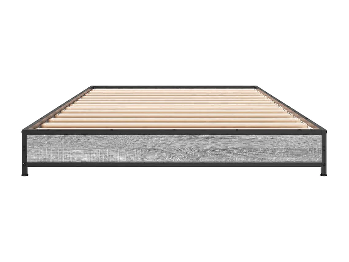 Lit simple | Lit adulte, enfant | Cadre de lit sonoma gris 75x190 cm