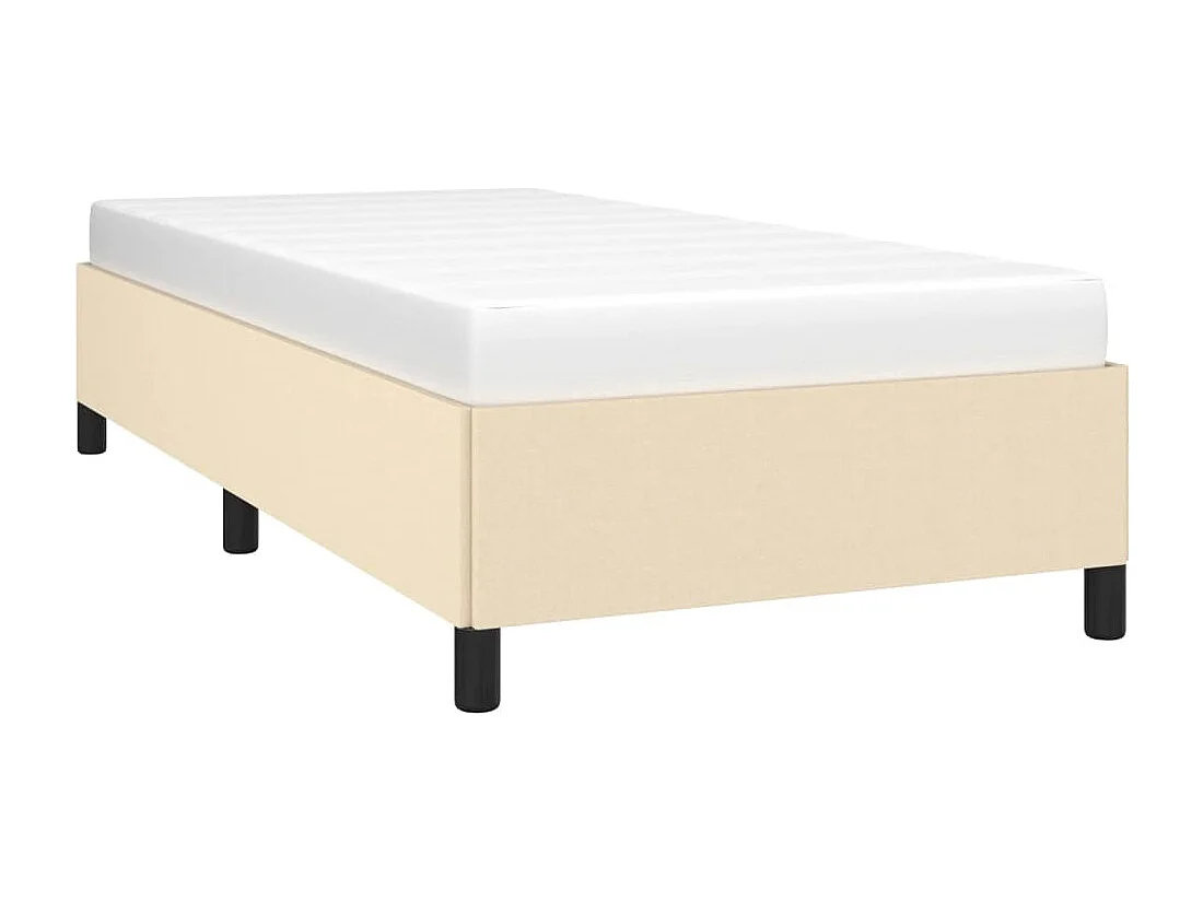 Lit simple | Lit adulte, enfant | Cadre de lit crème 90x200 cm tissu