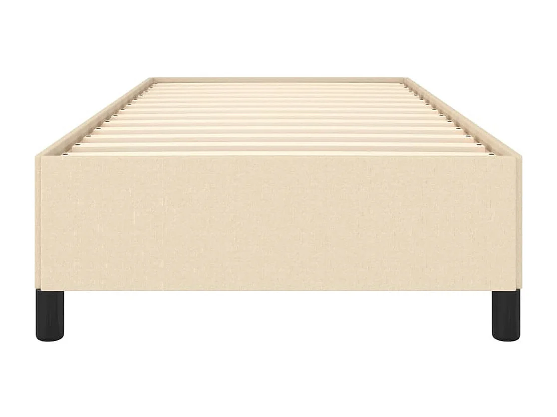 Lit simple | Lit adulte, enfant | Cadre de lit crème 90x200 cm tissu