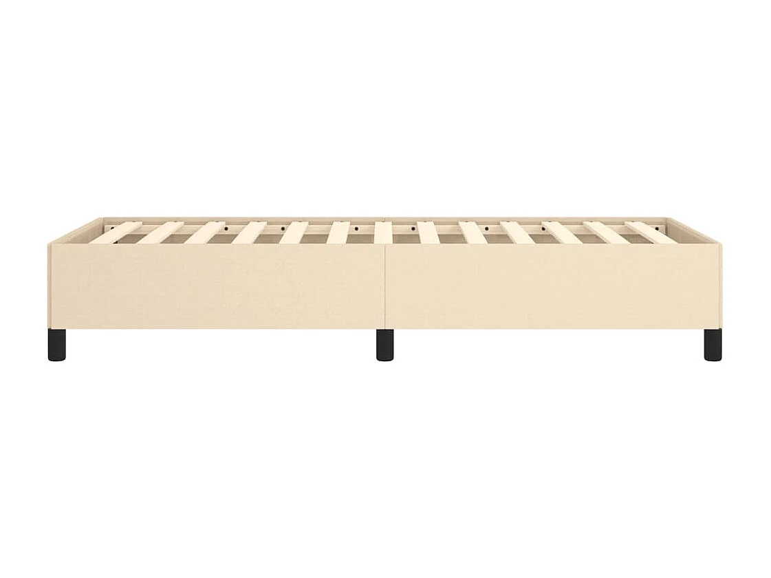 Lit simple | Lit adulte, enfant | Cadre de lit crème 90x200 cm tissu