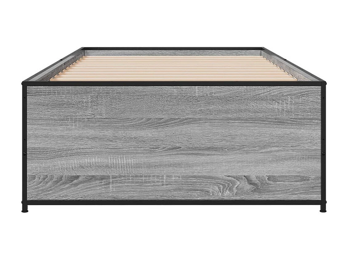 Lit simple | Lit adulte, enfant | Cadre de lit sonoma gris 90x190 cm