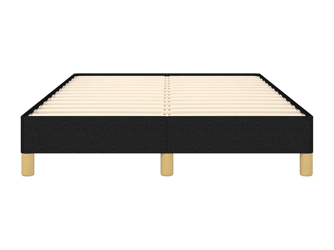 Lit simple | Lit adulte, enfant | Cadre de lit noir 120x200 cm tissu