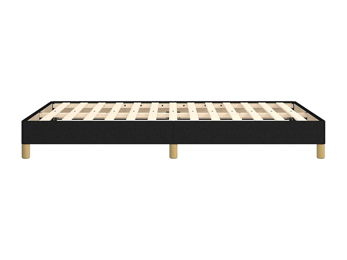 Lit simple | Lit adulte, enfant | Cadre de lit noir 120x200 cm tissu
