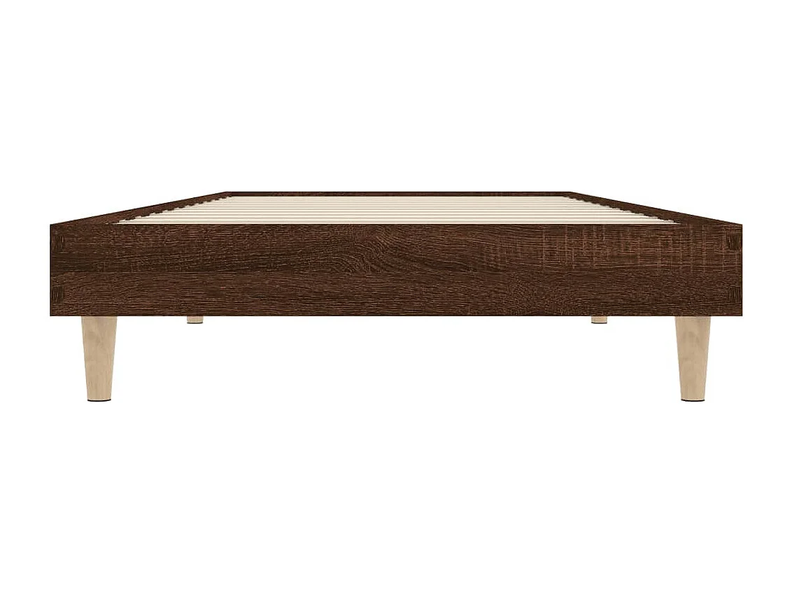 Lit simple | Lit adulte, enfant | Cadre de lit chêne marron 75x190cm bois ingénierie