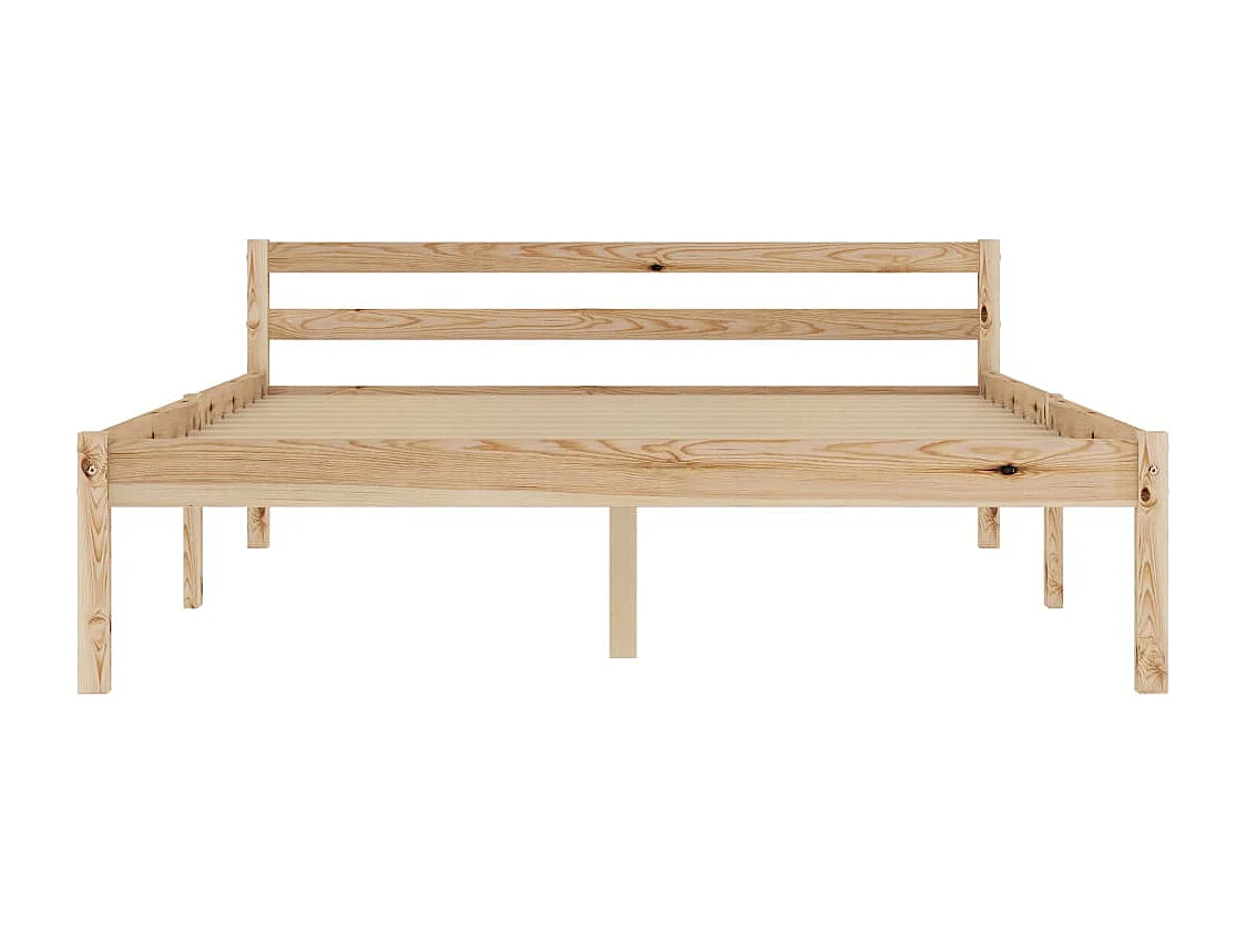 Lit double | Lit adulte | Cadre de lit bois massif de pin 140x200 cm