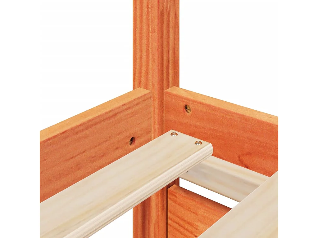 Lit simple | Lit adulte, enfant | Cadre de lit cire marron 120x200cm bois pin massif