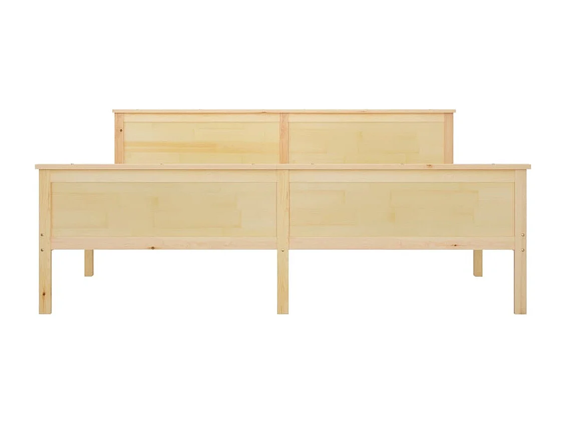 Lit double | Lit adulte | Cadre de lit bois massif de pin 180x200 cm