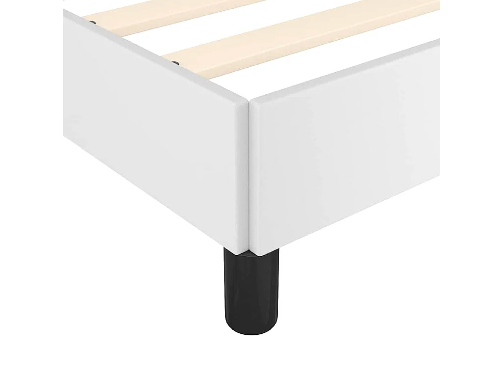 Lit double | Lit adulte | Cadre de lit avec tête de lit blanc 180x200 cm