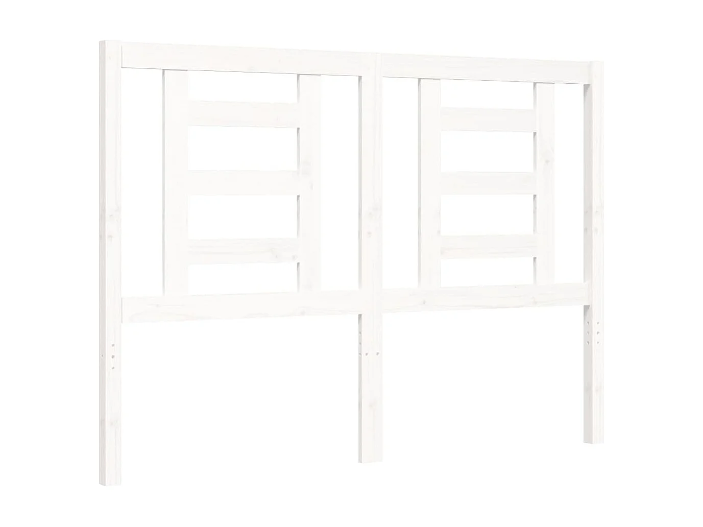 Lit simple | Lit adulte, enfant | Cadre de lit blanc bois massif 120x190 cm