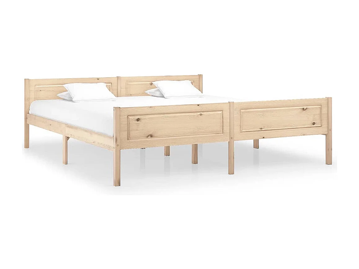 Lit double | Lit adulte | Cadre de lit bois massif de pin 180x200 cm