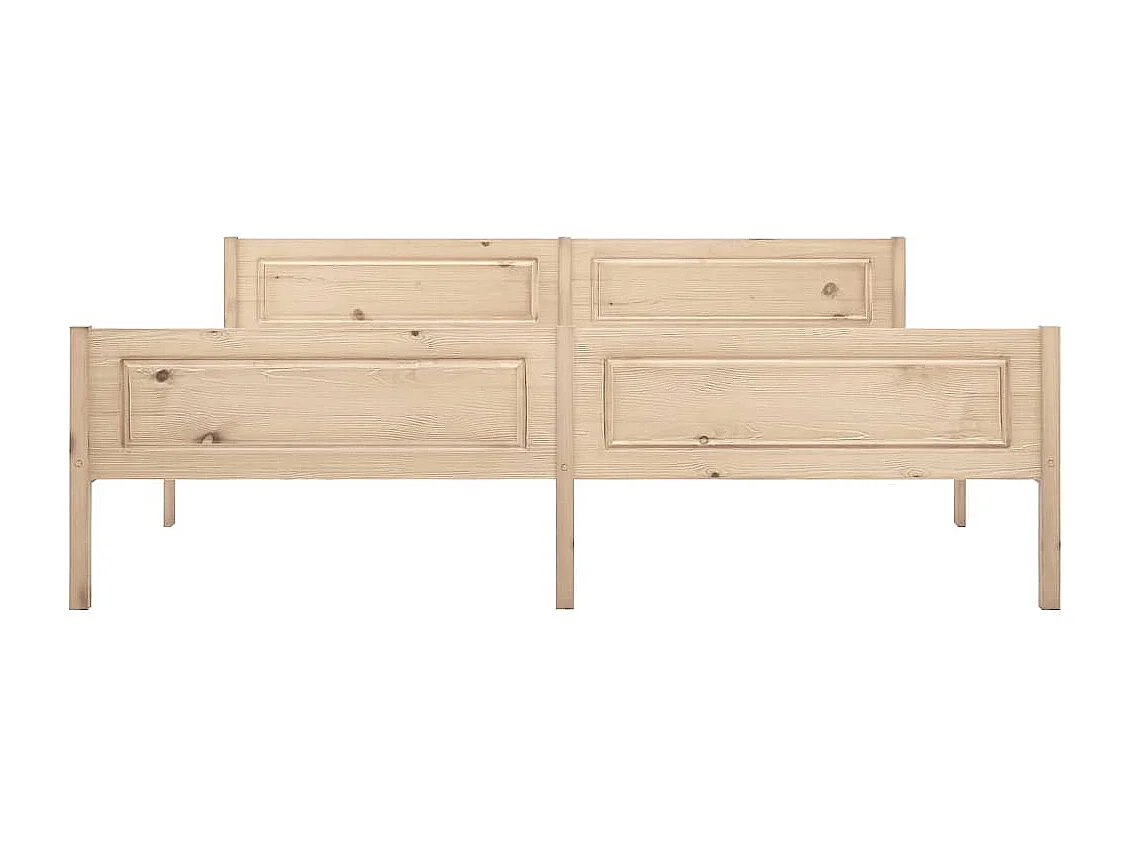 Lit double | Lit adulte | Cadre de lit bois massif de pin 180x200 cm