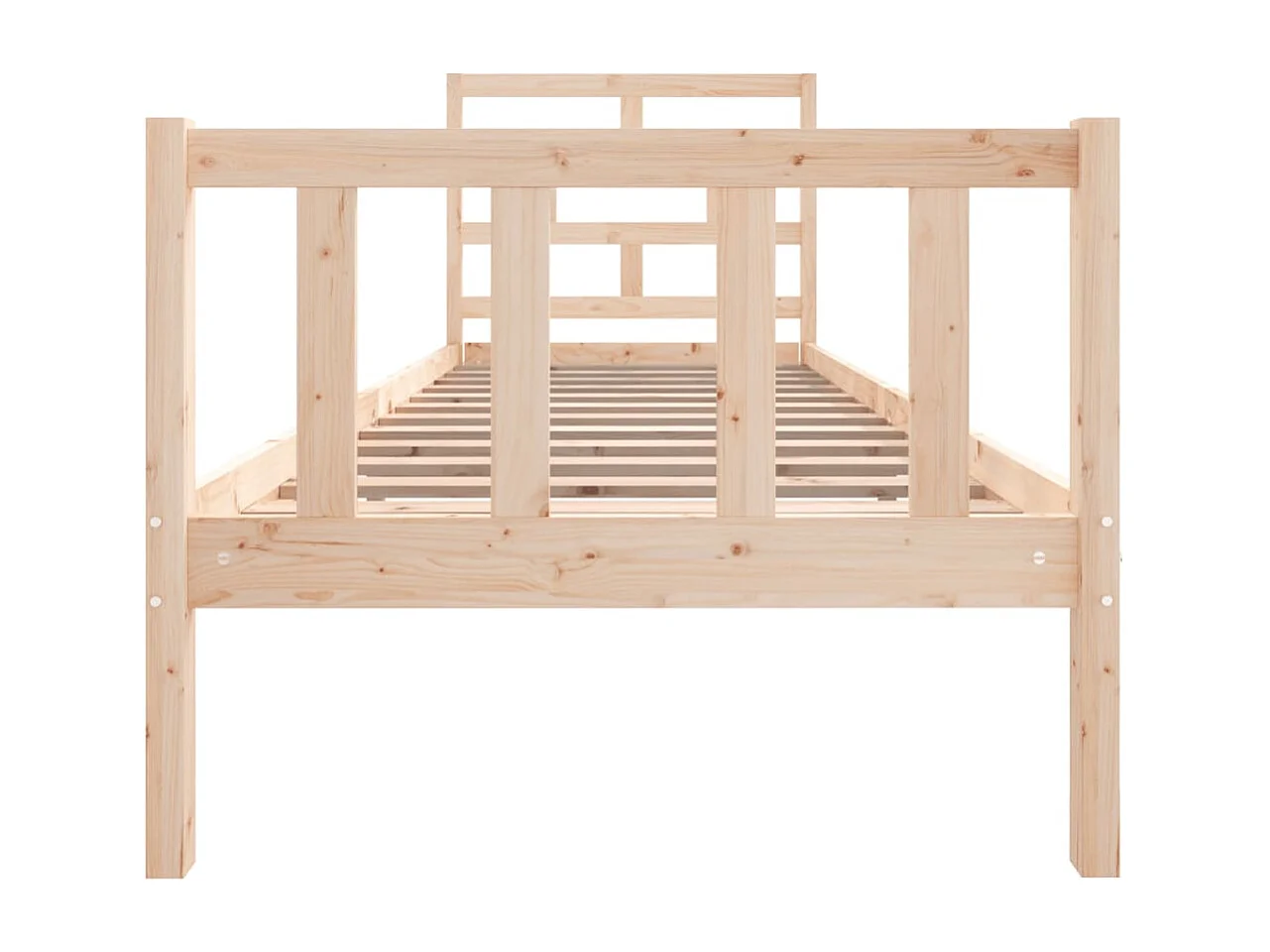Lit simple | Lit adulte, enfant | Cadre de lit bois de pin massif 75x190 cm