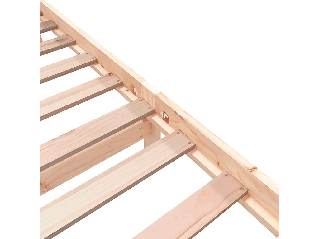 Lit simple | Lit adulte, enfant | Cadre de lit bois de pin massif 75x190 cm