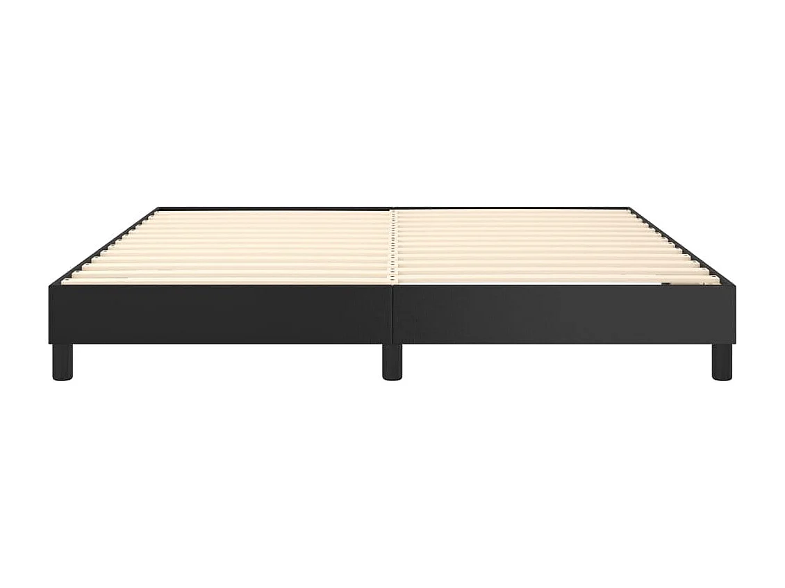 Lit double | Lit adulte | Cadre de lit noir 180x200 cm similicuir
