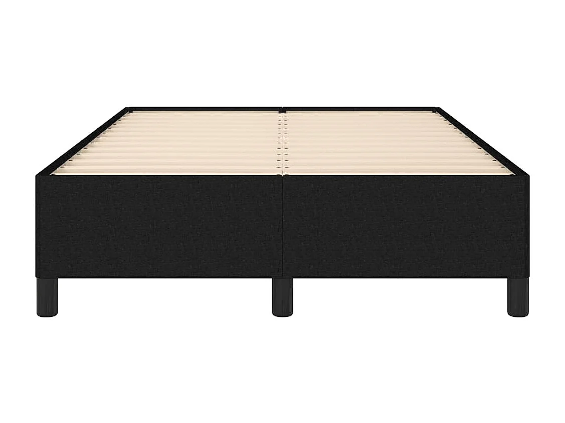 Lit simple | Lit adulte, enfant | Cadre de lit noir 120x200 cm tissu