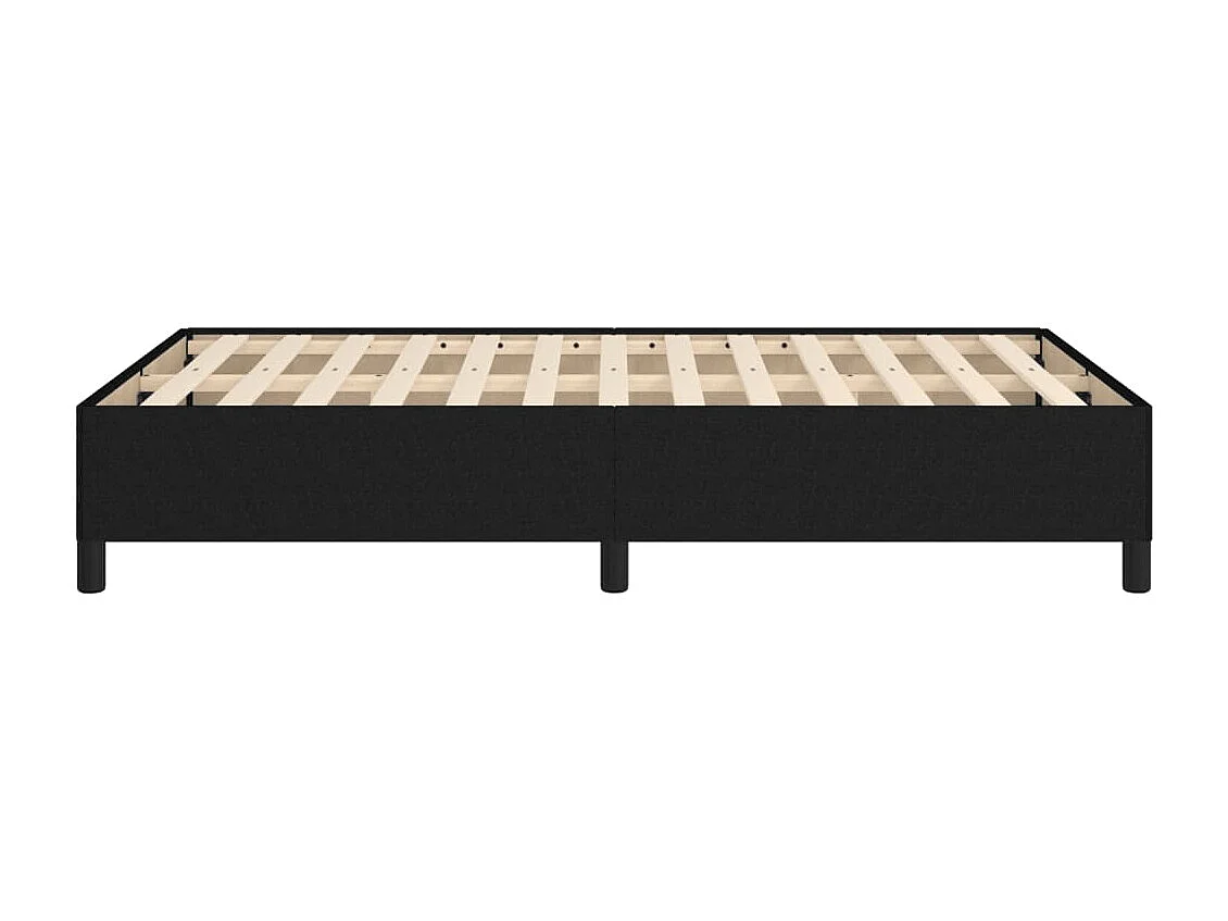 Lit simple | Lit adulte, enfant | Cadre de lit noir 120x200 cm tissu