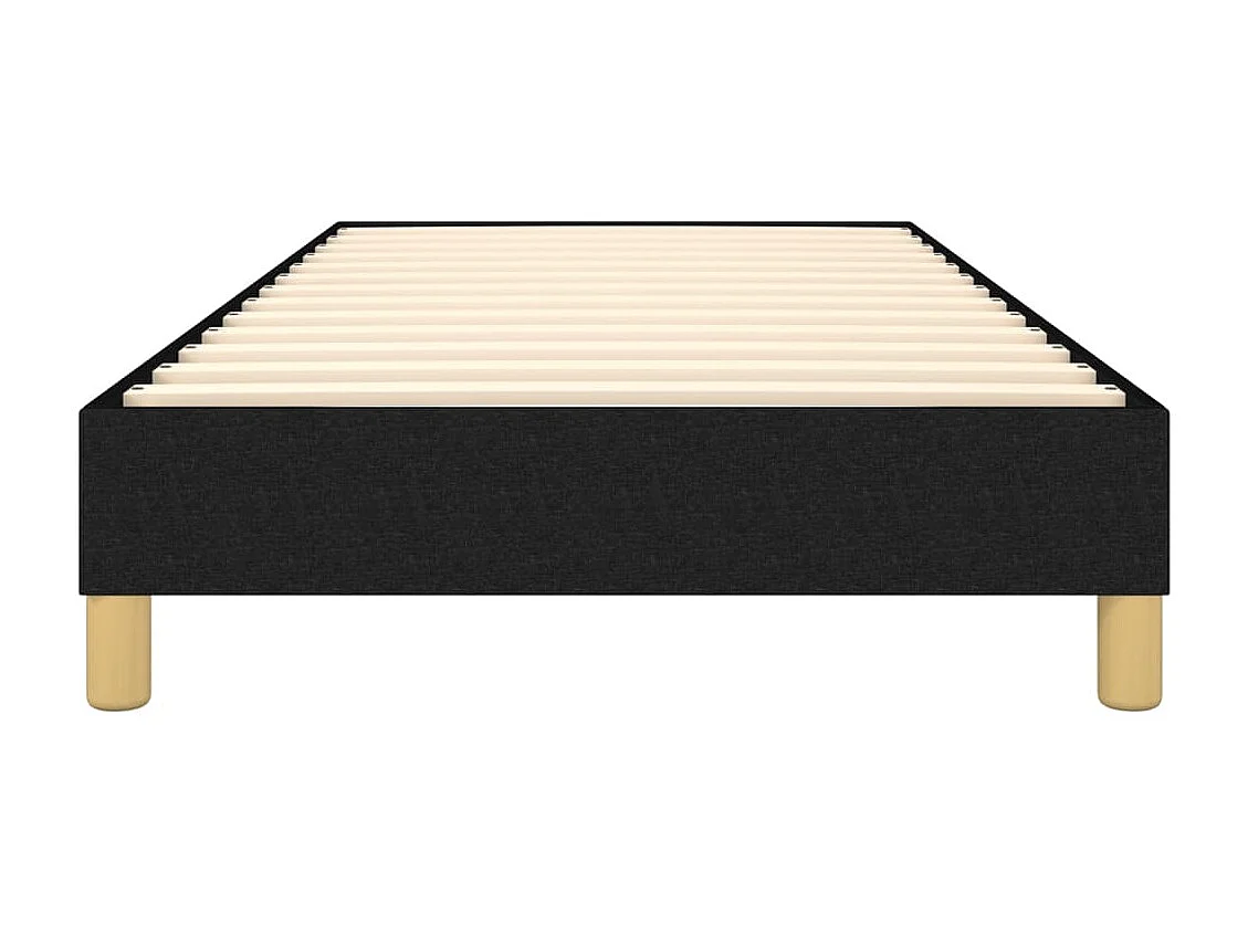 Lit simple | Lit adulte, enfant | Cadre de lit noir 90x190 cm tissu