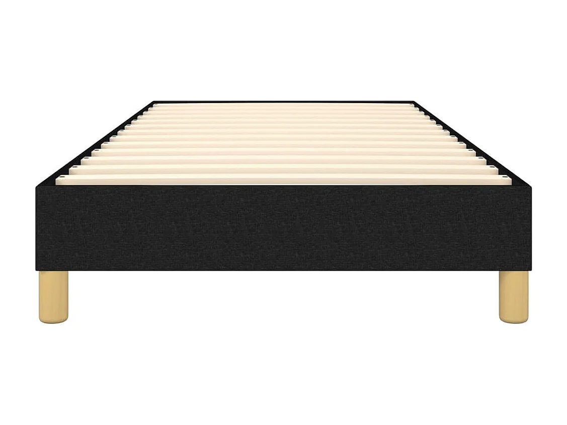 Lit simple | Lit adulte, enfant | Cadre de lit noir 90x190 cm tissu