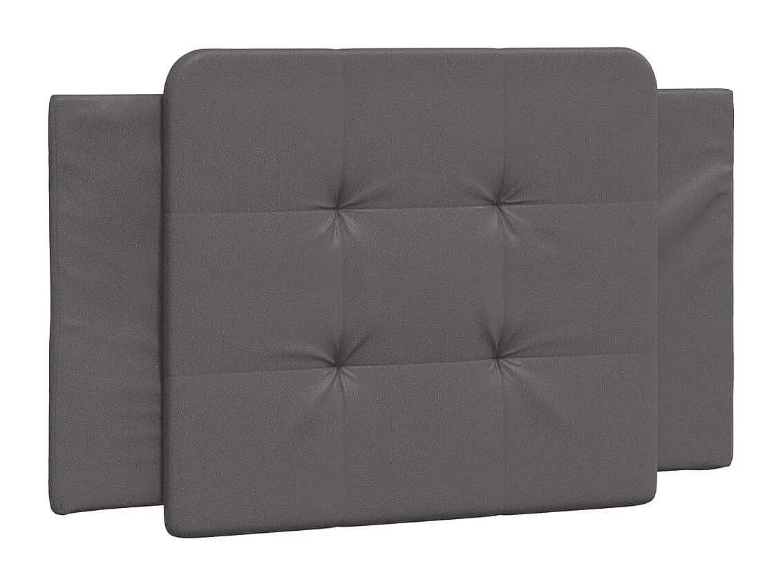 Lit simple | Lit adulte, enfant | Cadre de lit gris 100x200 cm similicuir