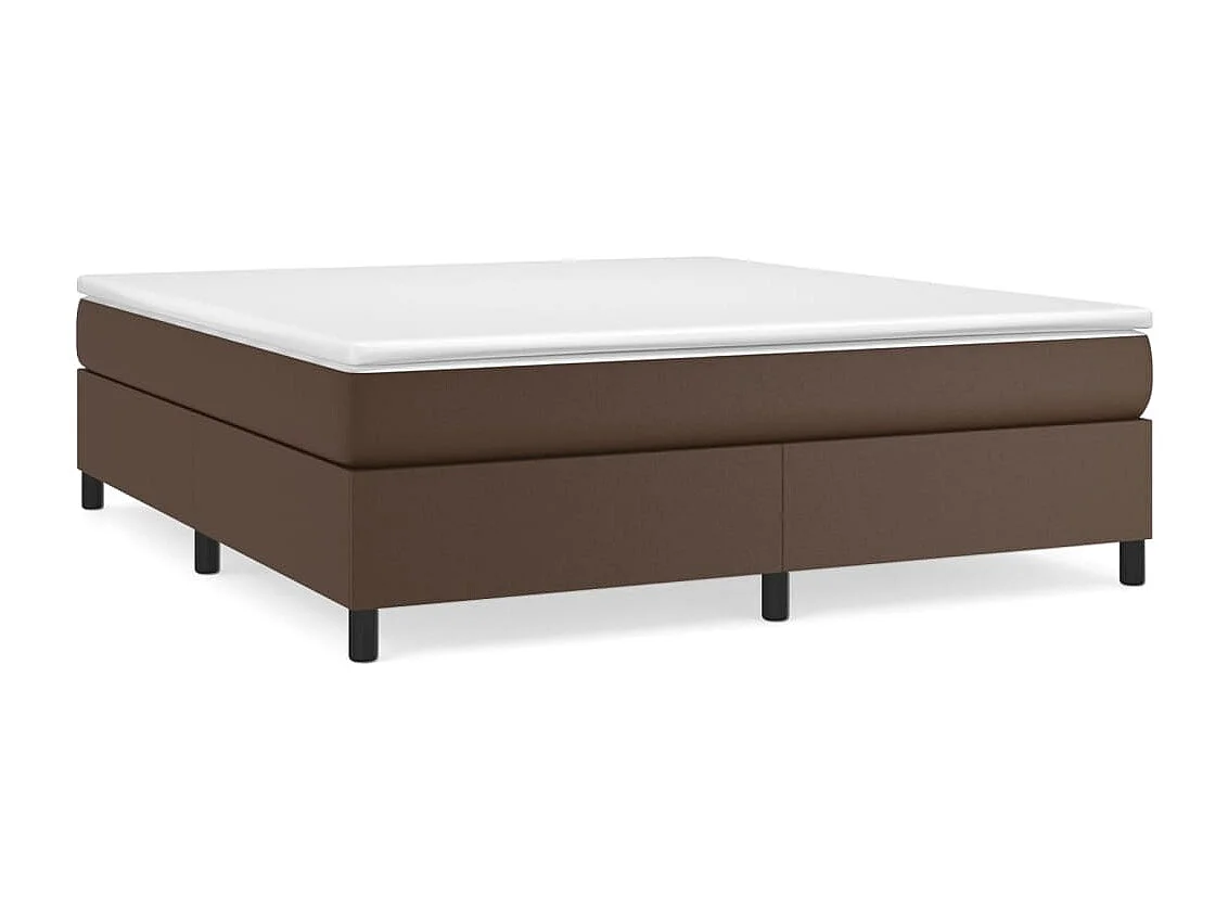 Lit double | Lit adulte | Cadre de lit marron 180x200 cm similicuir