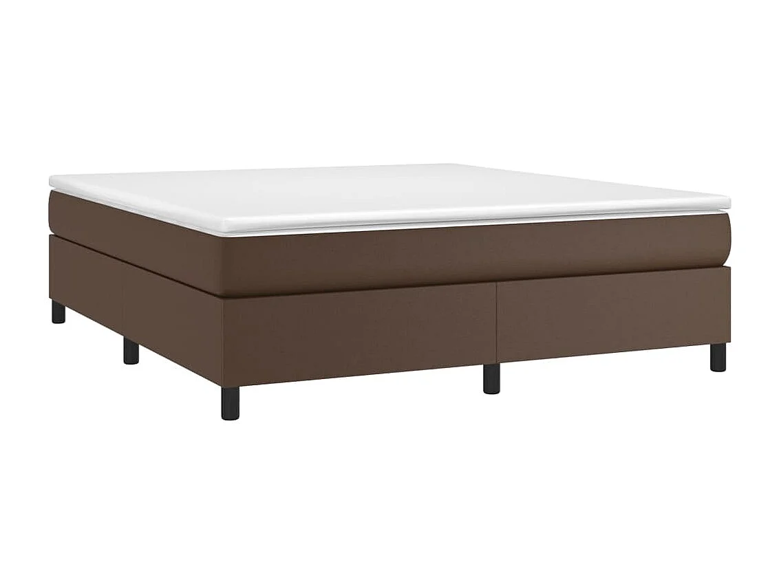 Lit double | Lit adulte | Cadre de lit marron 180x200 cm similicuir