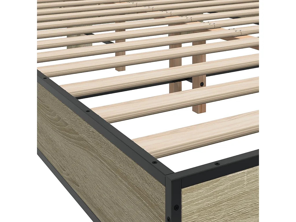 Lit simple | Lit adulte, enfant | Cadre de lit chêne sonoma 120x200 cm