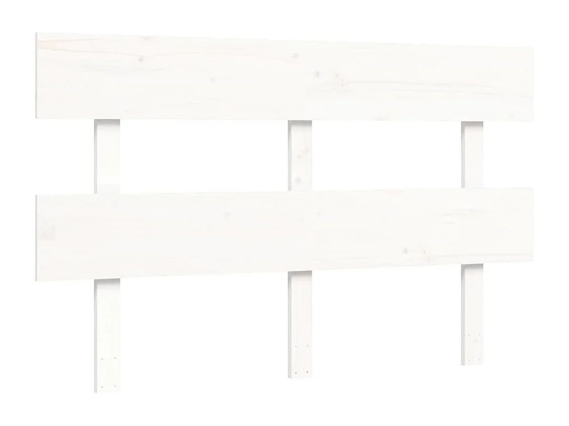 Lit simple | Lit adulte, enfant | Cadre de lit blanc 120x200 cm bois de pin massif