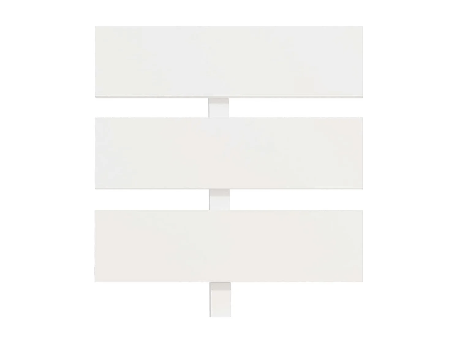 Lit simple | Lit adulte, enfant | Cadre de lit blanc bois de pin massif 100x200 cm