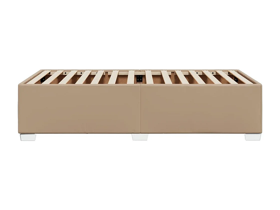 Letto per adulti | Letto singolo | Giroletto Cappuccino 80x200 cm in Similpelle