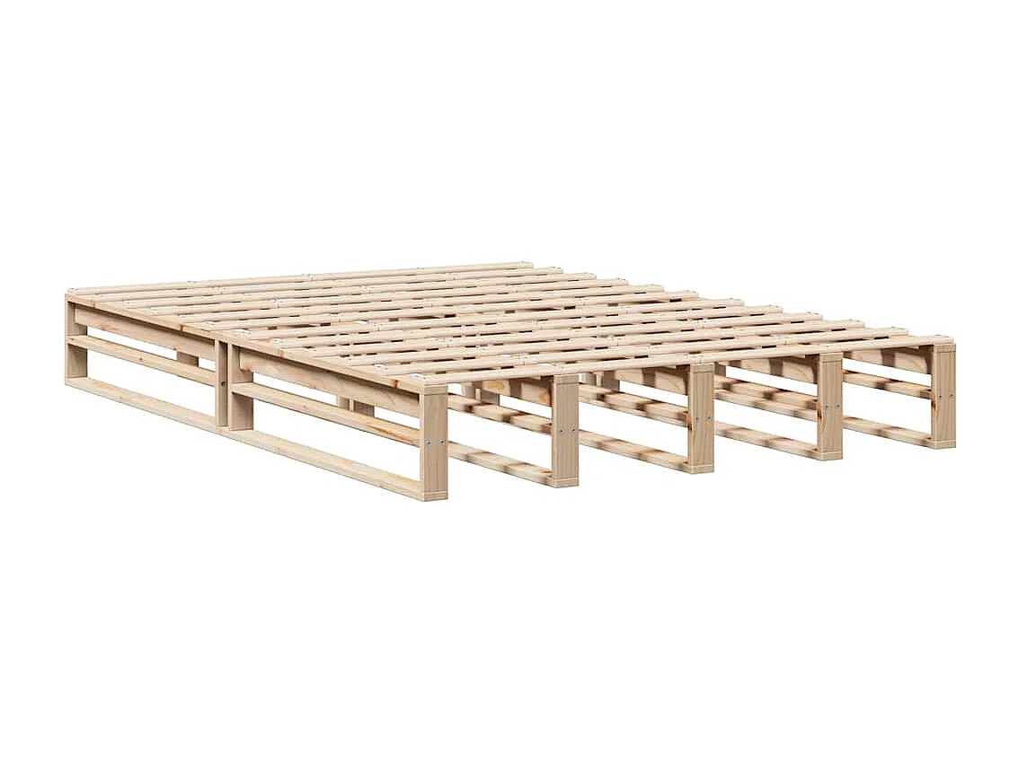 Lit double | Lit adulte | Cadre de lit 150x200 cm bois de pin massif