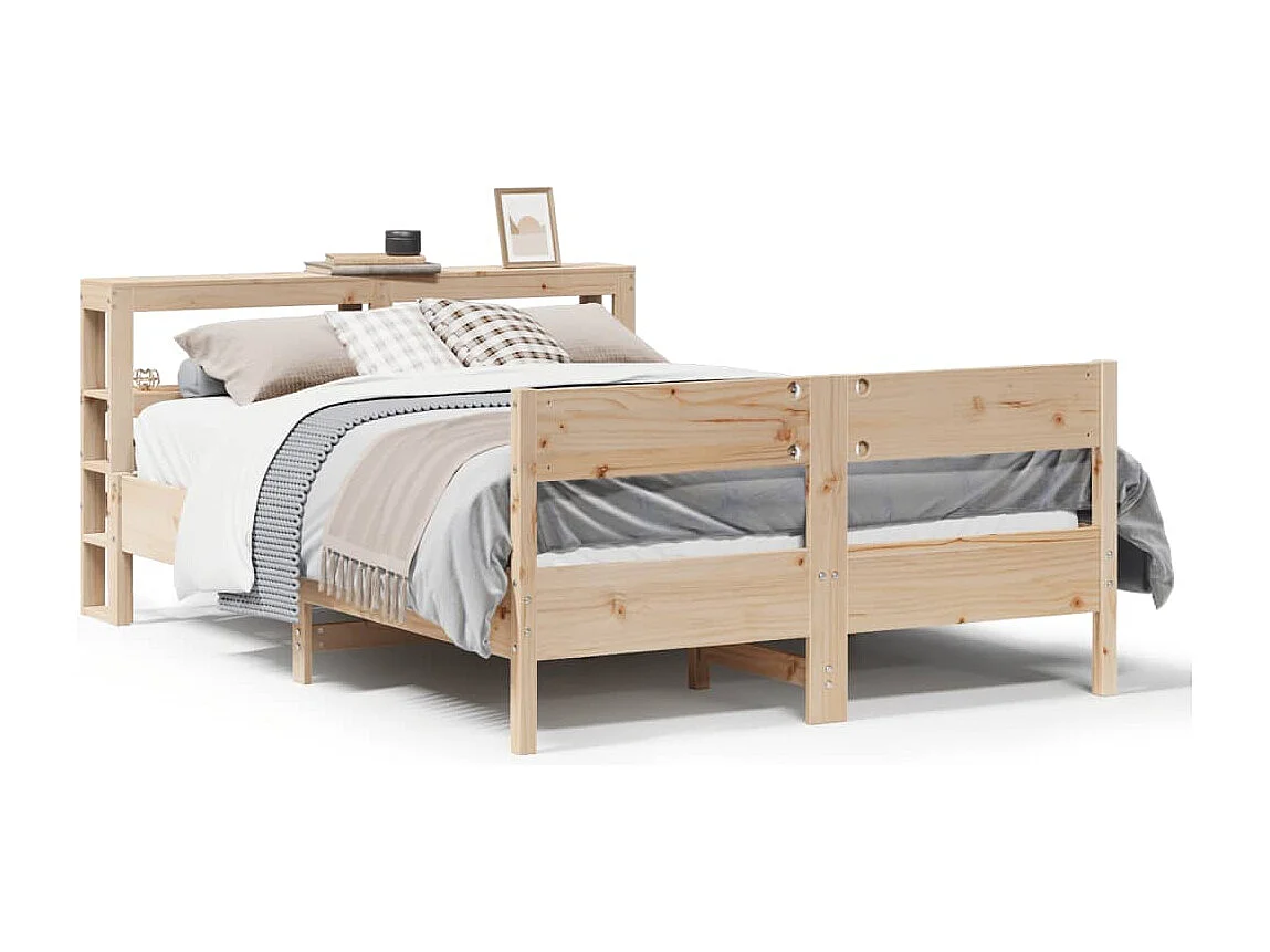 Lit double | Lit adulte | Cadre de lit 150x200 cm bois de pin massif