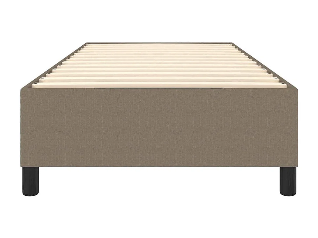 Lit simple | Lit adulte, enfant | Cadre de lit taupe 90x190 cm tissu