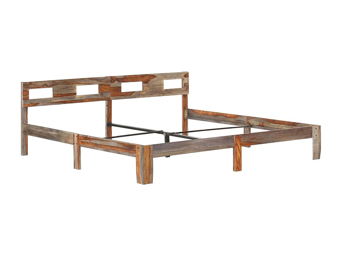 Lit double | Lit adulte | Cadre de lit bois massif 200x200 cm