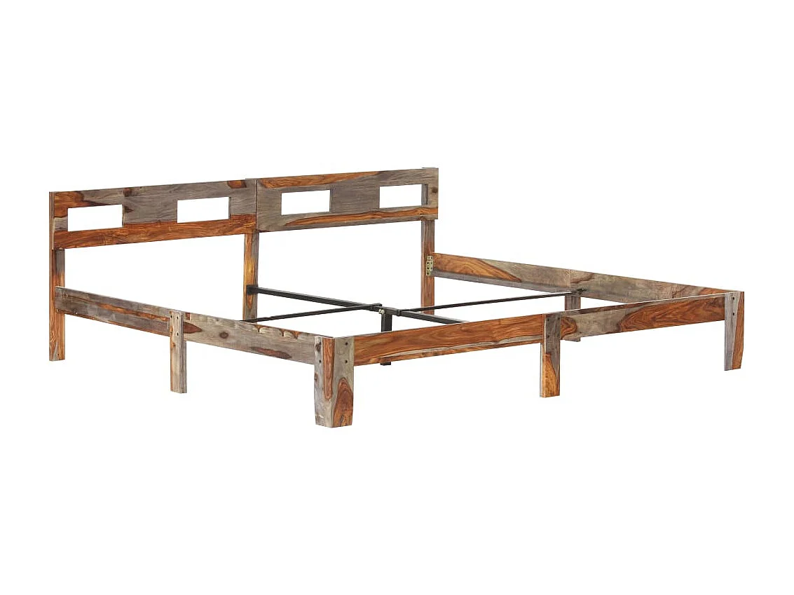 Lit double | Lit adulte | Cadre de lit bois massif 200x200 cm
