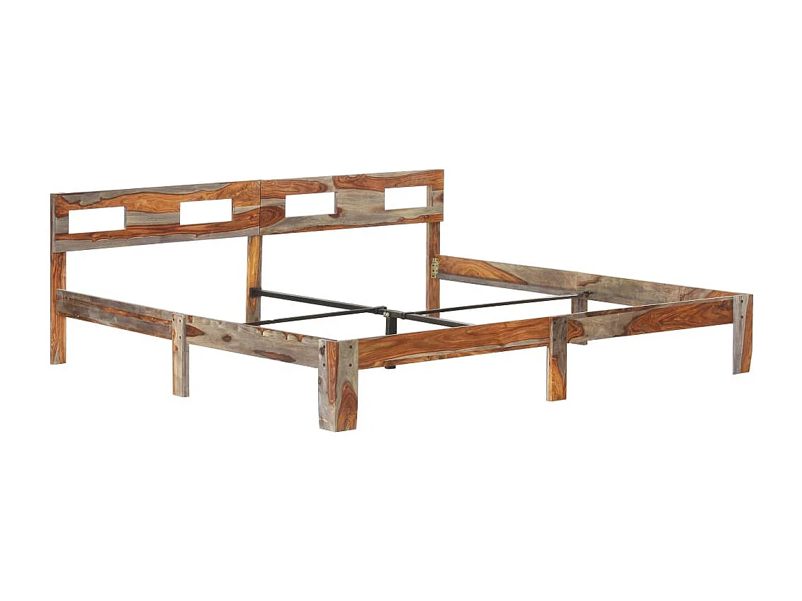 Lit double | Lit adulte | Cadre de lit bois massif 200x200 cm
