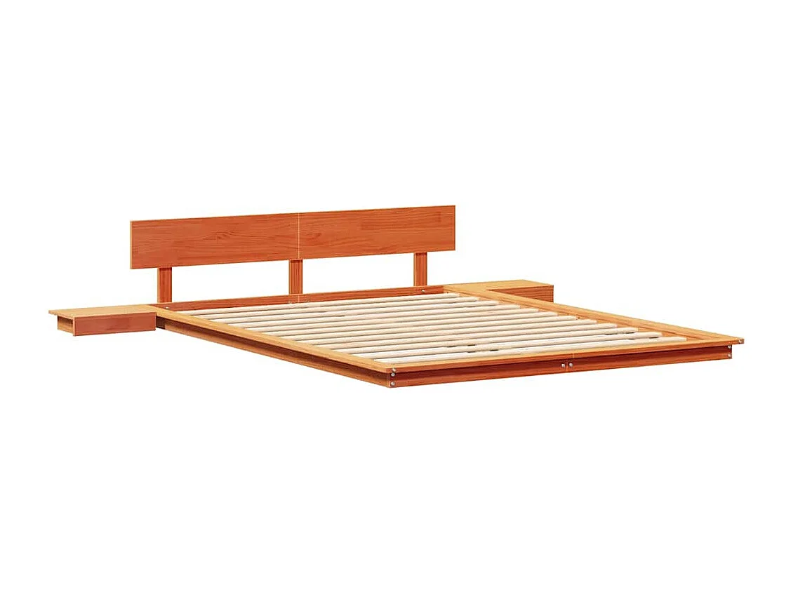 Lit double | Lit adulte | Cadre de lit Marron 160x200 cm bois