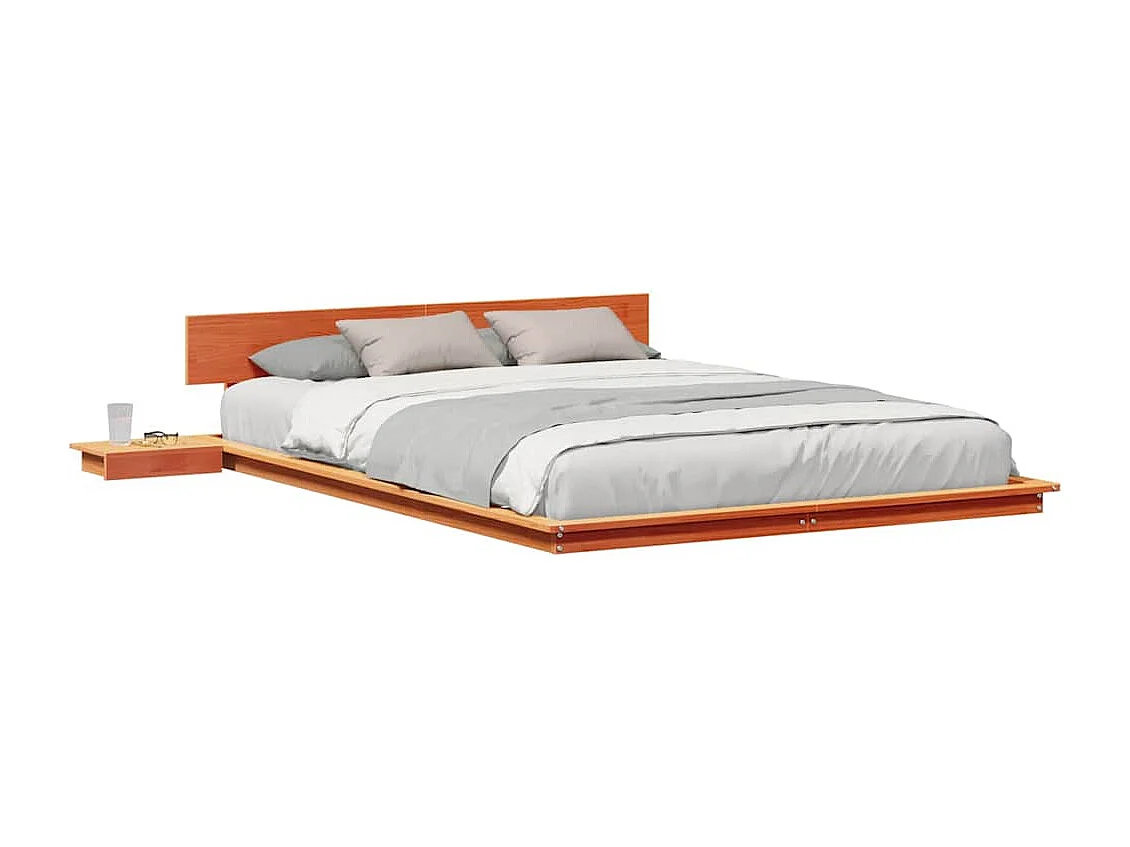 Lit double | Lit adulte | Cadre de lit Marron 160x200 cm bois