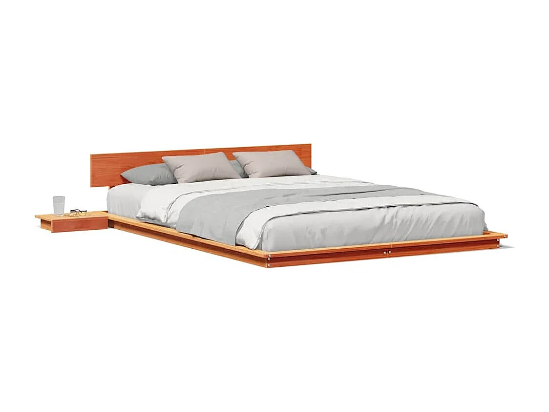 Lit double | Lit adulte | Cadre de lit Marron 160x200 cm bois